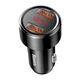 Автомобільний зарядний пристрій АЗП Baseus Magic Series Digital Display QC 3.0 45W 2USB (black) - изображение 1