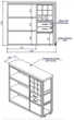 Барна стійка трансформер № 1 в стилі Loft SOFAN 110*35*120см. ДСП Дуб Королівський світлий/каркас чорний - изображение 4