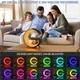 Настольная смарт лампа ночник часы G-Smart RGB G 1166 15W Light Sound Machine с беспроводной зарядкой и Bluetooth колонка Белая - изображение 4