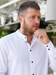 Чоловіча лляна сорочка Ollo з довгим рукавом Біла XL - зображення 2