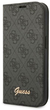 Etui z klapką Guess Book 4G Vintage Gold Logo do Apple iPhone 14 Plus Black (3666339083175) - obraz 1