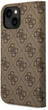 Etui z klapką Guess Book 4G Vintage Gold Logo do Apple iPhone 14 Brown (3666339083205) - obraz 2