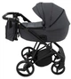 Коляска 2 в 1 Adamex Blanc Eco SA-5 графіт - зображення 3