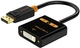 Переходник CABLETIME DisplayPort – DVI 0.2m v2.0 (1920х1080p)/60HZ (CP24B) - изображение 1