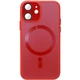 Чохол TPU+Glass Sapphire Midnight with MagSafe для Apple iPhone 12 (6.1") Червоний / Red - изображение 1