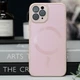 Чохол TPU+Glass Sapphire Midnight with MagSafe для Apple iPhone 14 Pro Max (6.7") Рожевий / Pink Sand - изображение 2