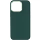 Чохол TPU Bonbon Metal Style для iPhone 14 Pro Max (Айфон 14 про макс) Зелений / Pine green - зображення 1