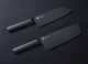 Набір ножів Xiaomi Huo Hou Black non-stick heat knife 2 psc. set - зображення 3