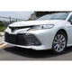 Захисні накладки на передній бампер (нижню губу) Toyota Camry 70 2018 - 2021 р. хром 3 шт. - зображення 4