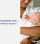 Пустышка силиконовая Difrax Natural Newborn 0+ месяцев Серая с черным (113 Stone_dots) - изображение 4