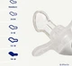Пустышка силиконовая Difrax Dental 6+ месяцев Желтая (800 Honey) - изображение 2