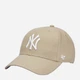 Кепка 47 Brand Mlb New York Yankees B-MVP17WBV-KHB One Size Бежевая (191812409539) - изображение 2