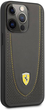 Etui plecki Ferrari Leather Curved Line do Apple iPhone 13 Pro Black (3666339025496) - obraz 2