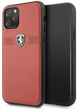 Etui plecki Ferrari Off Track Leather do Apple iPhone 11 Pro Red (3700740458792) - obraz 1