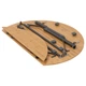 Стол Bo-Camp Poundbury Round 90x90 см Світло-коричневий - изображение 4