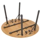 Стол Bo-Camp Poundbury Round 90x90 см Світло-коричневий - изображение 8
