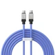 Кабель для швидкого заряджання ноутбука телефону Baseus CoolPlay Series Type-C to Type-C |2m, 5A, 100W, PD| Синій - зображення 1