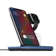 Док станция зарядка беспроводная Qi Fast Wireless Charger 3in1|5-15W, Watch/Headphones/Phone,подсветка| Black - изображение 8