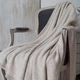 Плед BETIRES BRITTANY BEIGE (50% шерсть 25% вискоза 25% полиамид) 130x170 - изображение 3