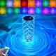 Настольная LED лампа Кристалл Роза хрустальная crystal rose на аккумуляторе с сенсорным управлением на пульте управления 16 см. 16 цветов - изображение 3