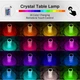 Настольная LED лампа Кристалл Роза хрустальная crystal rose на аккумуляторе с сенсорным управлением на пульте управления 16 см. 16 цветов - изображение 5