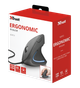Миша Trust Verto Ergonomic, Black, USB, оптична, 1000/1600 dpi, в ергономічному вертикальному виконанні, 6 кнопок, світлодіодне блакитне підсвічування, 1.5 м (22885) - зображення 5