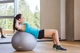 М'яч для фітнесу (фітбол) PowerPlay 4001 Ø65 cm Gymball Сірий + помпа - изображение 3