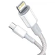 Кабель Baseus High Density Braided Type-C to Lightning PD 20W (2m) White (CATLGD-A02) - изображение 3