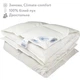 Одеяло пуховое зимнее со 100% белым гусиным пухом двуспальное IGLEN Climate-comfort 160х215 (16021510W) - изображение 1