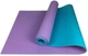 Коврик для йоги и фитнеса EasyFit TPE+TC 6 мм двухслойный фиолетовый-мятный - изображение 1