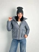 Демісезонна жіноча куртка Fashion з синтепоном 42/44 графіт - зображення 2