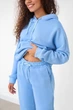 Женский утепленный спортивный костюм Fashion 46/48 голубый - изображение 2