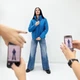 Демисезонная женская куртка Fashion с синтепоном 50/52 бирюзовый - изображение 2