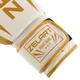 Перчатки для бокса кожаные на липучке Zelart Elit Fight Gear Heroe 8291 12 унций White-Gold - изображение 3