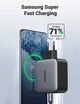 Мережевий зарядний пристрій UGREEN CD254 2хUSB-C 100W QC4.0 PD3.0 GaN Tech Gray (50327) - зображення 2
