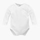 Body dla dziecka Pinokio Lovely Day White Wrapped Body LS 44 cm White Stripe (5901033312502) - obraz 1