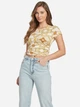 Футболка короткая женская Guess 371403656 XS Бежевая (1159791646) - изображение 1