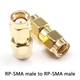 SMA перехідник коннектор з RP-SMA male на RP-SMA male без штирків з 2-х сторін (100935) - зображення 3
