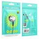 Навушники Borofone BM75 Platinum metal universal with mic Metal Gray - изображение 2
