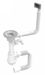 Сифон для кухонной мойки RJ RSK110800 с переливом - изображение 1