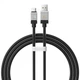 Кабель для швидкого заряджання ноутбука телефону Baseus CoolPlay Series USB-A до Type-C |2m, 5A, 100W, PD| Чорний - зображення 1