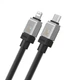 Кабель для швидкого заряджання телефону Baseus CoolPlay Series Type-C to Lightning |2m, 5A, 20W, PD| Чорний - зображення 2