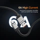 Кабель для швидкого заряджання ноутбука телефону Baseus CoolPlay Series USB-A до Type-C |2m, 5A, 100W, PD| Чорний - зображення 7