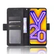 Чехол-книжка с кармашками Deexe Wallet Stand для VIVO Y20 (V2027) / Y12s - Black - изображение 4