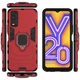 Защитный чехол Deexe Hybrid Case для VIVO Y20 (V2027) / Y12s - Red - изображение 4