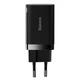 Сетевое зарядное устройство 30W на 2 выхода BASEUS Super Si Pro Quick Charger (Type-C, USB, 30W). Black - изображение 2