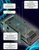Настольные часы электронные VST-888Y светодиодные с зеркальной поверхностью с указанием температуры и влажности и с гигрометром с Зеленой подсветкой Черные - изображение 6