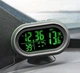 Автомобильные часы VST-7009V 2 термометра + вольтметр аккумулятора авто 12В-24В Зеленый - изображение 9