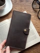 Кошелек Turtle Вестерн XL Классик кожа Crazy hours 20х10 см Коричневый - изображение 1