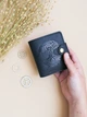 Кошелек мужской Turtle Вестерн S Дерево жизни кожа Crazy hours 9.8х10.5 см Черный - изображение 3